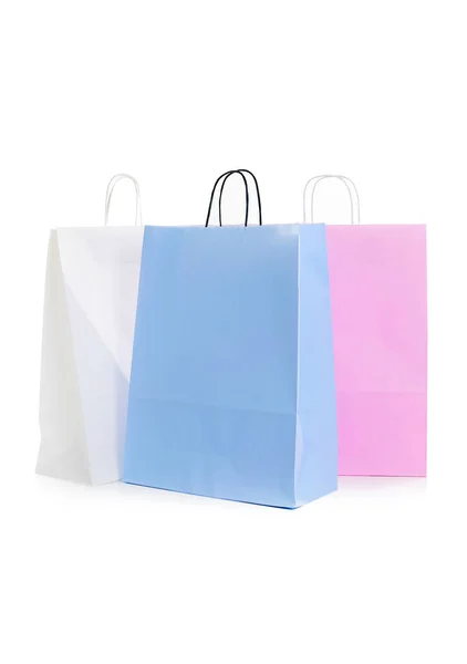 Shopping Bags White Background — Stock Photo, Image