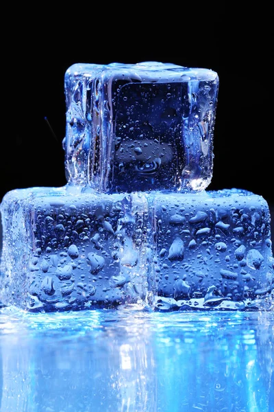 Beautiful Composition Wet Ice Cubes — Stock Photo, Image