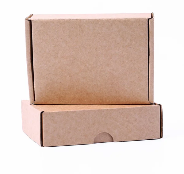 Carton Boxes White Background — Stock Photo, Image