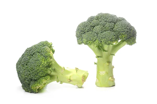 Broccoli Een Witte Achtergrond — Stockfoto