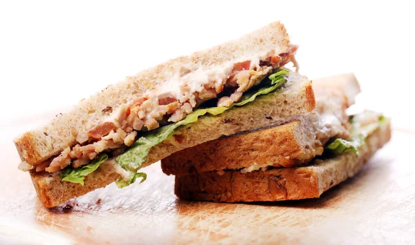 Свіжі Смачні Бутерброди Столі — стокове фото