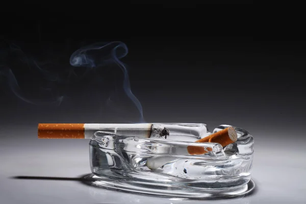Cigarette Ashtray Gray Gradient — Stock Photo, Image