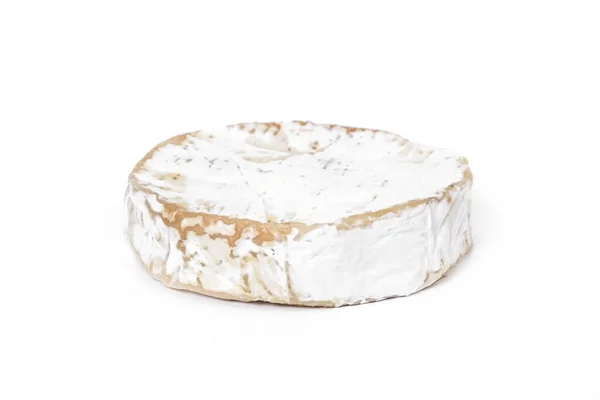 Formaggio Camembert Sfondo Bianco — Foto Stock