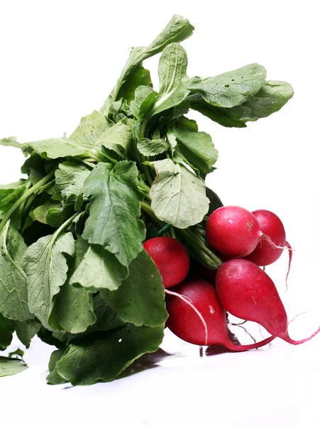 Close Fresh Radish White Background — Stock Photo, Image