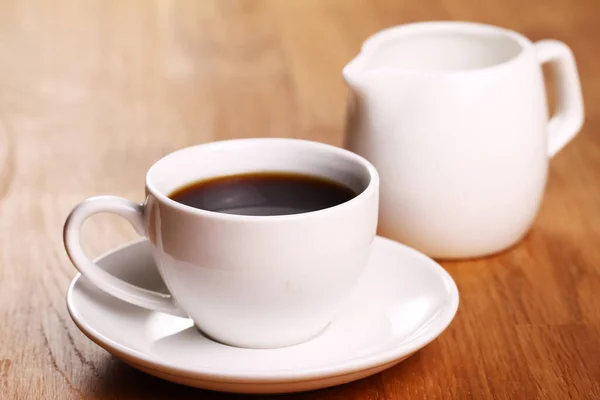 Bir Fincan Sıcak Sade Kahve — Stok fotoğraf