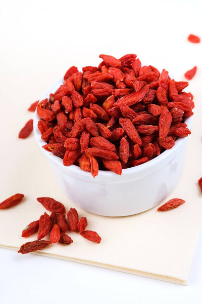 Goji berries on the table