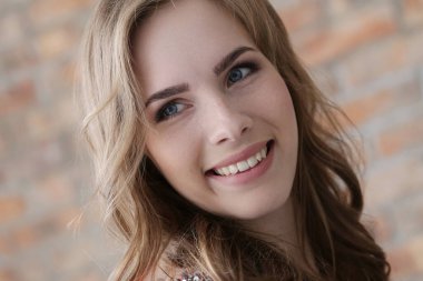 Beautiful woman with cute face
