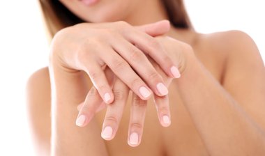 kadın ihale ellerini gösterilen