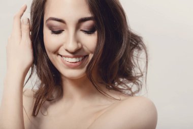 Güzellik, spa. Güzel yüzlü kadın