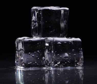 Islak buz küplerinin güzel bileşimi