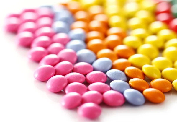 Primer Plano Caramelos Acristalados Coloridos — Foto de Stock