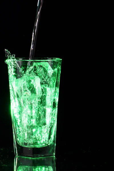 Groene Zure Cocktail Met Ijs — Stockfoto