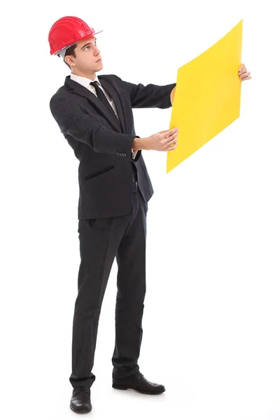 Joven Posando Sobre Fondo Blanco — Foto de Stock