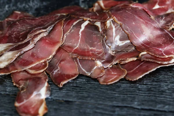 Cibo Deliziosa Carne Sul Tavolo — Foto Stock