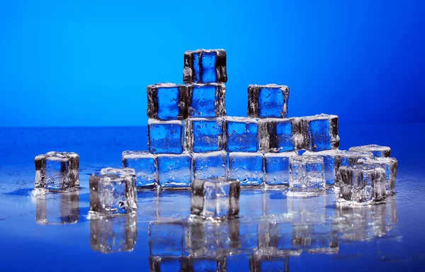 Beautiful Composition Wet Ice Cubes — Stock Photo, Image