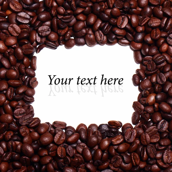 Close Coffee Beans Copyspace — Stock Photo, Image