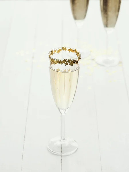 Glass Champagne Table — Stock Photo, Image