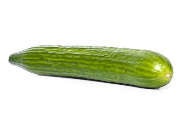 Green Cucumber White Background — Stock Photo, Image