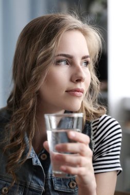 Beautiful woman with cute face