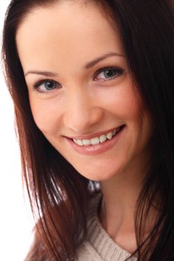 stüdyoda poz güzel esmer kadın