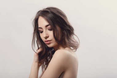 Güzellik, spa. Güzel yüzlü kadın