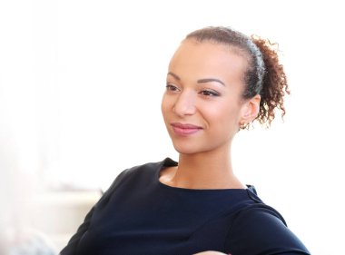 İş, iş. Ofisteki kadın.