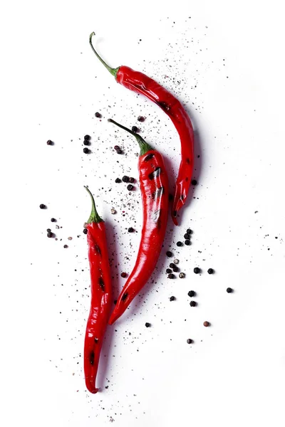 Chili Pepper White Background — Stock Photo, Image