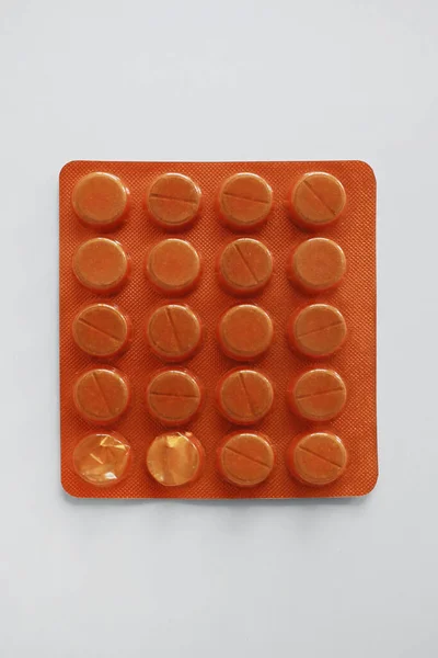 Farmaceutické Drogy Stole — Stock fotografie