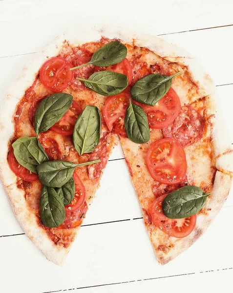 Food Pizza Table — Stock Photo, Image