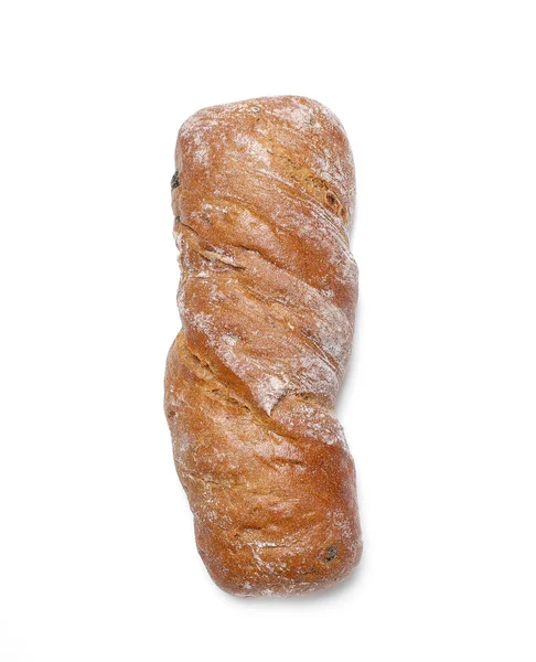 Brot Auf Weißem Hintergrund — Stockfoto