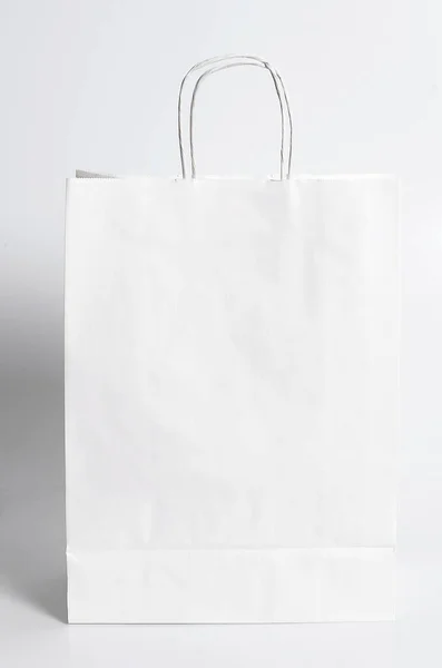 Shopping Empty Paper Bag Handle — Stock Photo, Image