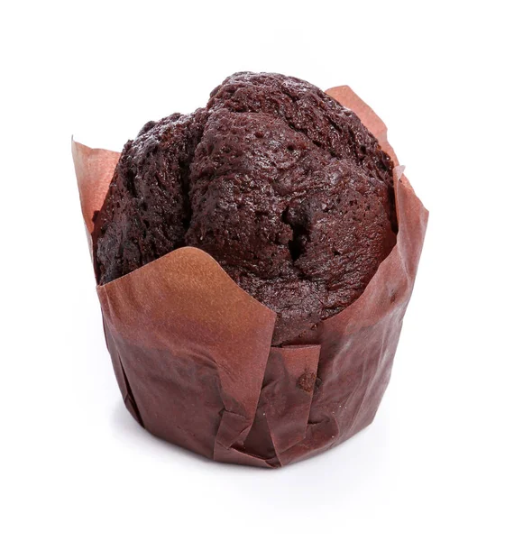 Delicioso Muffin Sobre Fondo Blanco —  Fotos de Stock