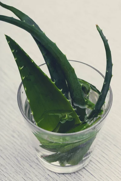 Medicine Spa Aloe Vera Table — Stock Photo, Image