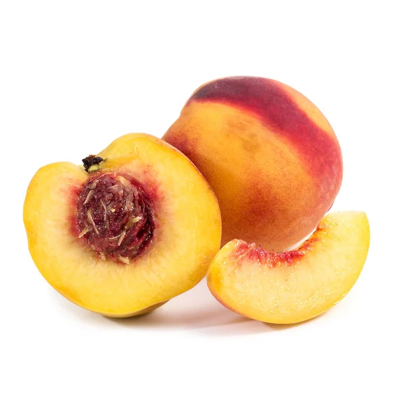 Peach White Background — Stock Photo, Image