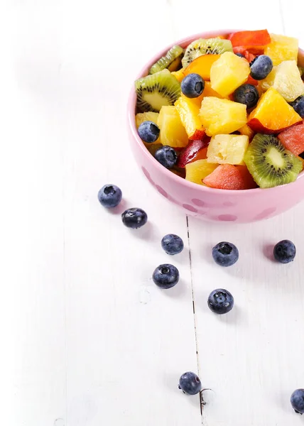 Deliciosa Ensalada Frutas Mesa — Foto de Stock