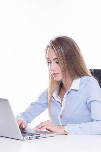 Mujer Negocios Junto Mesa —  Fotos de Stock