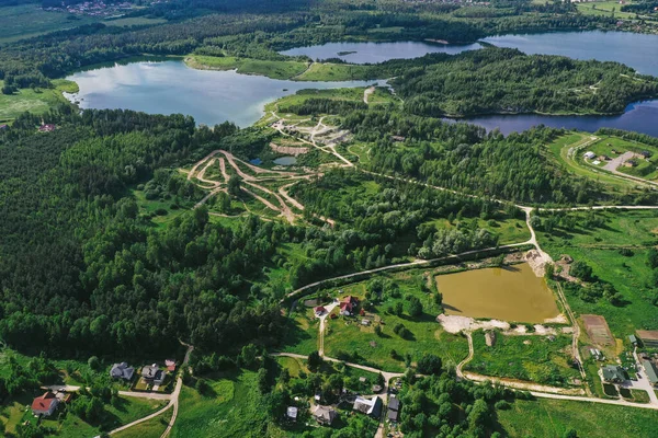 Vue Aérienne Vue Aérienne Village — Photo