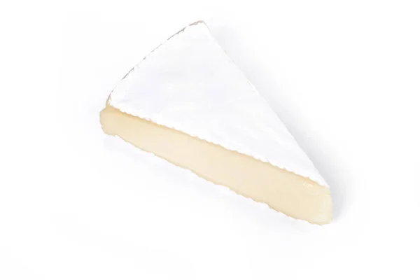 Brie Cheese Fondo Bianco — Foto Stock