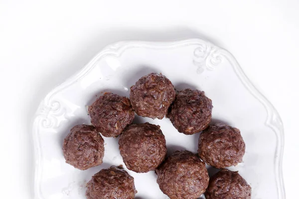 Cooking Food Meatballs Dish — Stock Photo, Image
