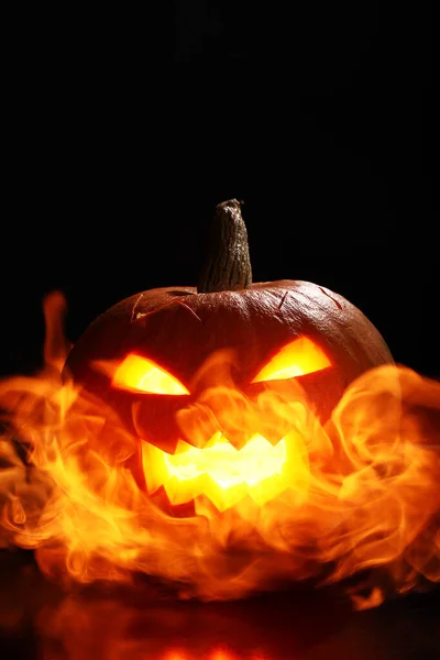 Närbild Halloween Pumpa — Stockfoto