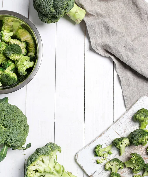 Verdura Broccoli Sul Tavolo — Foto Stock