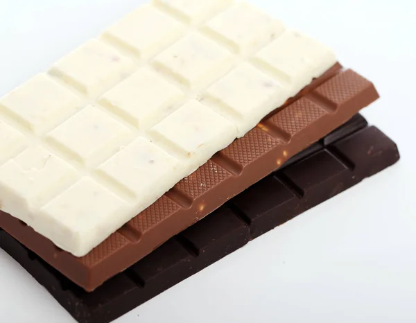 Verschillende Chocoladerepen Tafel — Stockfoto