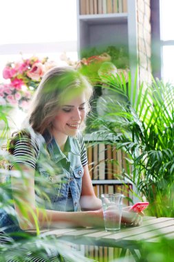 Beautiful woman with cute face