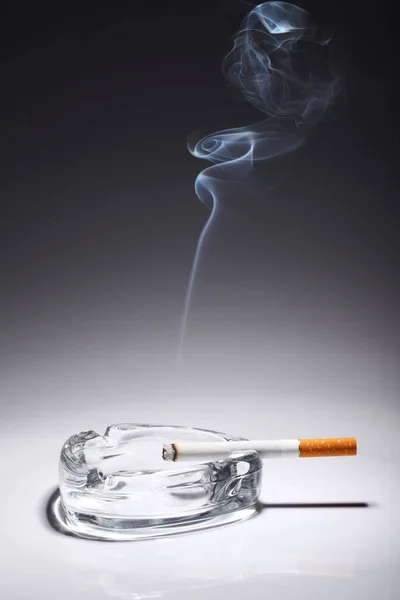 Cigarette Ashtray Gray Gradient — Stock Photo, Image