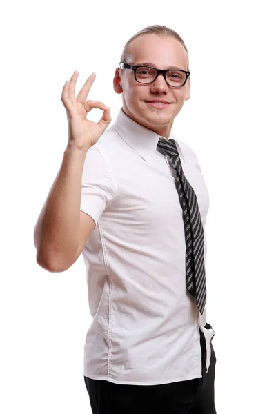 Feliz Jovem Sorridente Homem — Fotografia de Stock