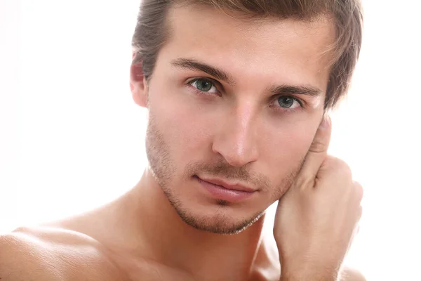 Handsome Young Man Posing Studio — Stock Photo, Image