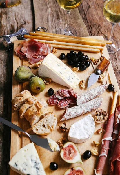 Preparación Cocción Deliciosa Comida Mesa — Foto de Stock