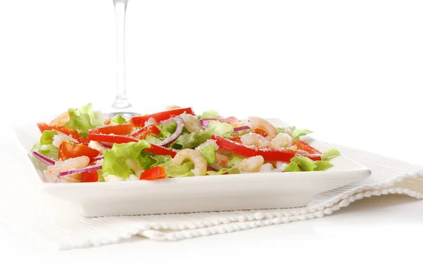 Lekker Vers Salade Eten — Stockfoto