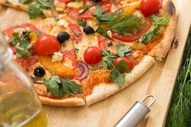 Masada nefis bir pizza