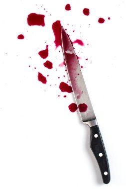 Cinayeti. Kan gölünde bıçak.